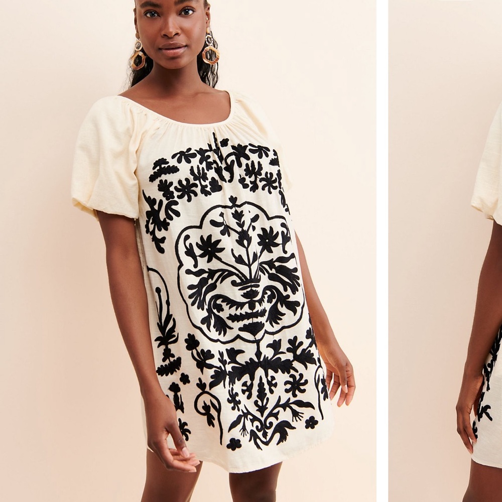 Fiona embroidered dress size Lg free people